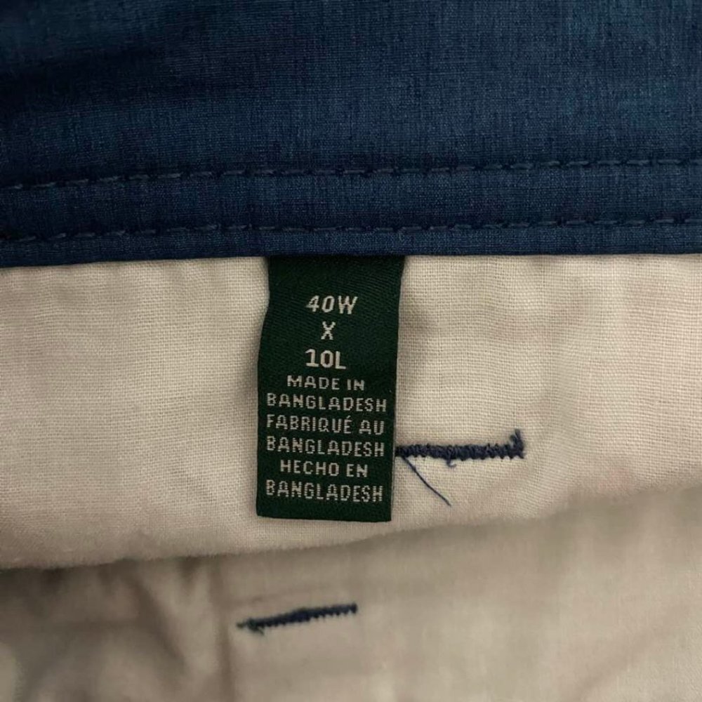 G.H. Bass & Co. Blue Stretch Casual Shorts Men's Size 40 Preppy Golf - Picture 8 of 10